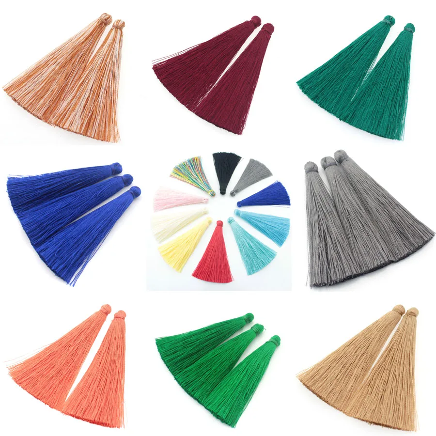 Lavida H34 5pcs 6.5cm Silk Tassels/DIY Earrings Necklaces Shoes Bag Pendant Materials/Jewelry Accessories/Hand Made
Lavida H34 5pcs 6.5cm Silk Tassels/DIY Earrings Necklaces Shoes Bag Pendant Materials/Jewelry Accessories/Hand Made