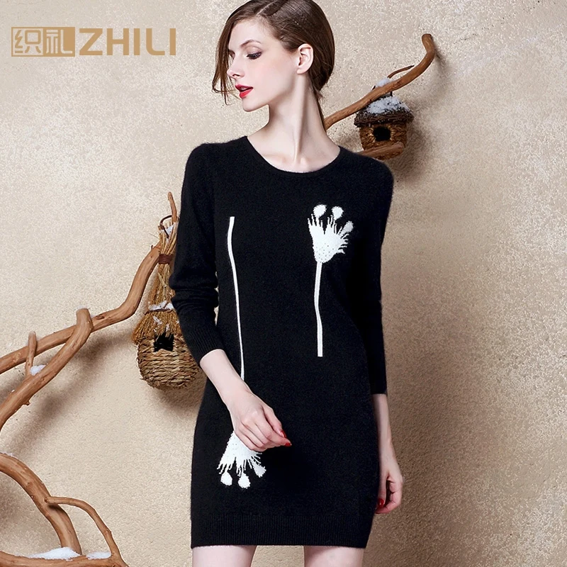 Women Pullovers 100% pure goat cashmere knit women's O-neck long dress pullover sweater Fashion Tops Standard Clothes
Women Pullovers 100% pure goat cashmere knit women's O-neck long dress pullover sweater Fashion Tops Standard Clothes