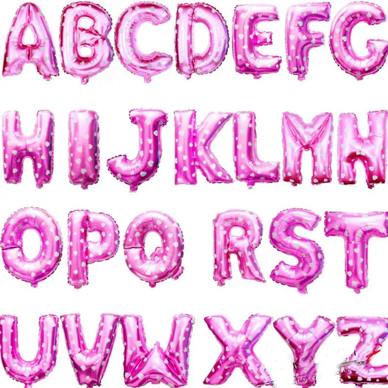 50pcs/lot 16" Pink Blue Alphabet Letter Balloons Foil Balloons Birthday Party Wedding Decoration Christmas Party Suppliers
50pcs/lot 16" Pink Blue Alphabet Letter Balloons Foil Balloons Birthday Party Wedding Decoration Christmas Party Suppliers