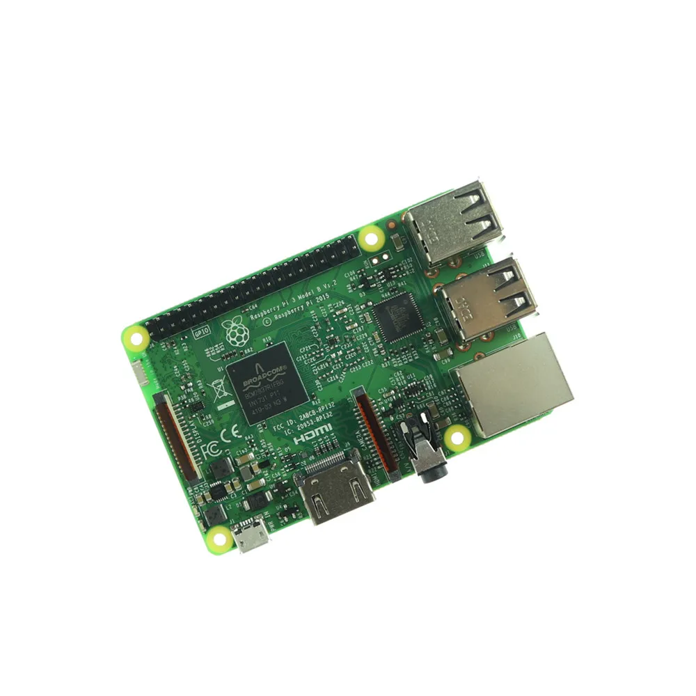 Плата RS Raspberry Pi 3 Model B 1 ГБ LPDDR2 BCM2837 четырехъядерный процессор Ras PI3 PI 3B Wi-Fi и Bluetooth |