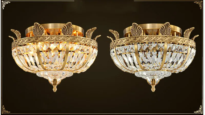 Free Shipping D45cm H30cm Art Decration 90-265V Bronze Crystal Style Design Ceiling Lamp Copper Luster E27 LED Ceiling Lighting
Free Shipping D45cm H30cm Art Decration 90-265V Bronze Crystal Style Design Ceiling Lamp Copper Luster E27 LED Ceiling Lighting
