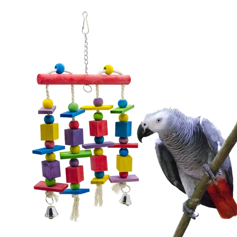 1 Pcs Parrot Blocks Toys Wood Ladder Macaw Colorful Bite String Toys Chewing Swing Toy For Small Medium And Large Parrots toys
1 Pcs Parrot Blocks Toys Wood Ladder Macaw Colorful Bite String Toys Chewing Swing Toy For Small Medium And Large Parrots toys