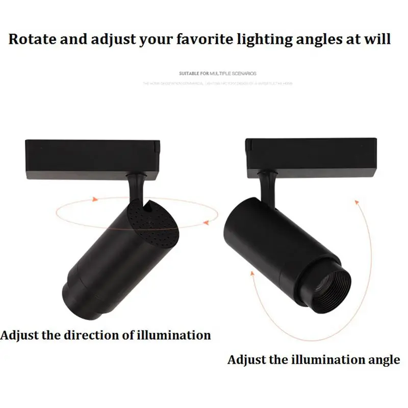 LukLoy 15-60 Beam Angle Adjustable Track Spotlight Shopping Mall Decoration Rail Spot Light High Brightness Commercial Use Lamp
LukLoy 15-60 Beam Angle Adjustable Track Spotlight Shopping Mall Decoration Rail Spot Light High Brightness Commercial Use Lamp