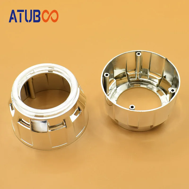 2pcs/Lot Hid projector lens Mini shroud chrome mask for 2.5" projector with angel eye cover car headlight retrofit cap
2pcs/Lot Hid projector lens Mini shroud chrome mask for 2.5" projector with angel eye cover car headlight retrofit cap