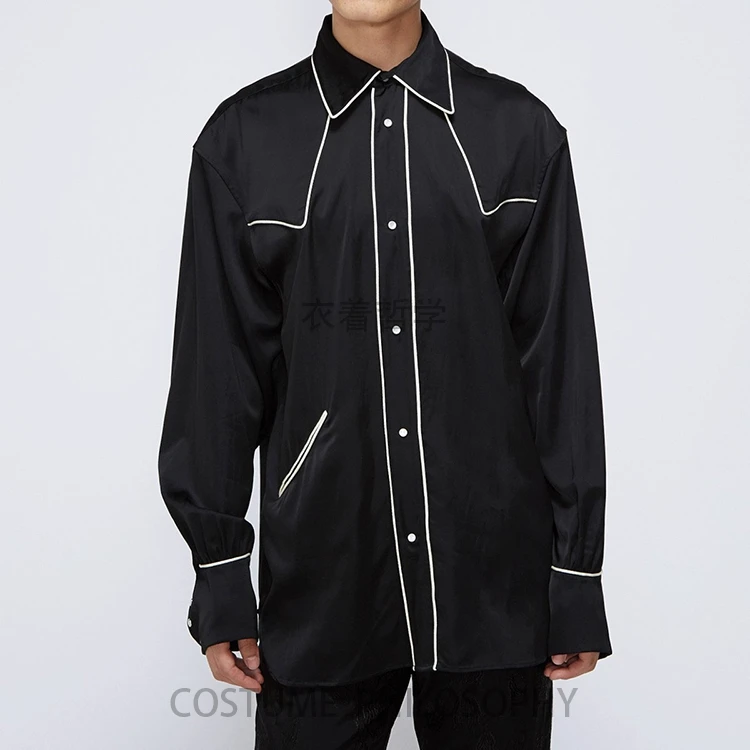 S-6xl Tide, мужская рубашка, свободная, белая, в полоску, повседневная, брендовая, высокое качество, с длинным рукавом, мужские хлопковые рубашки, певицы, костюмы
S-6xl Tide, мужская рубашка, свободная, белая, в полоску, повседневная, брендовая, высокое качество, с длинным рукавом, мужские хлопковые рубашки, певицы, костюмы