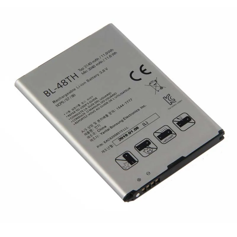 Original High Capacity BL-48TH BATTERY for LG E940 E977 F-240K F-240S Optimus G pro lite D686 E980 E985 E986 3140mAh
Original High Capacity BL-48TH BATTERY for LG E940 E977 F-240K F-240S Optimus G pro lite D686 E980 E985 E986 3140mAh