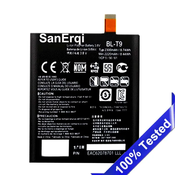 SanErqi BL-T9 For LG Nexus 5 BL-T9 E980 G D820 D821 BLT9 Battery 2300 mAh New Battery Replacement
SanErqi BL-T9 For LG Nexus 5 BL-T9 E980 G D820 D821 BLT9 Battery 2300 mAh New Battery Replacement