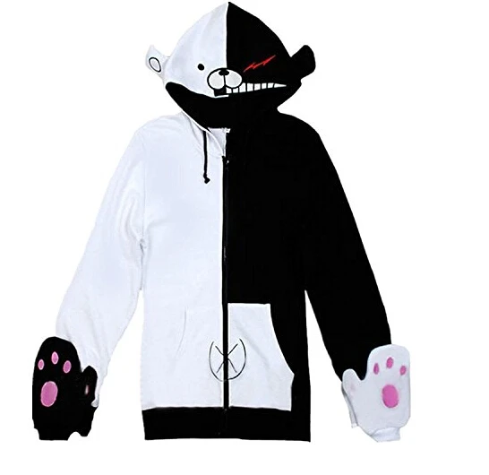 Danganronpa monokuma Hoodie Cosplay Costume for adult women men zipper hoodies jacket coat
Danganronpa monokuma Hoodie Cosplay Costume for adult women men zipper hoodies jacket coat