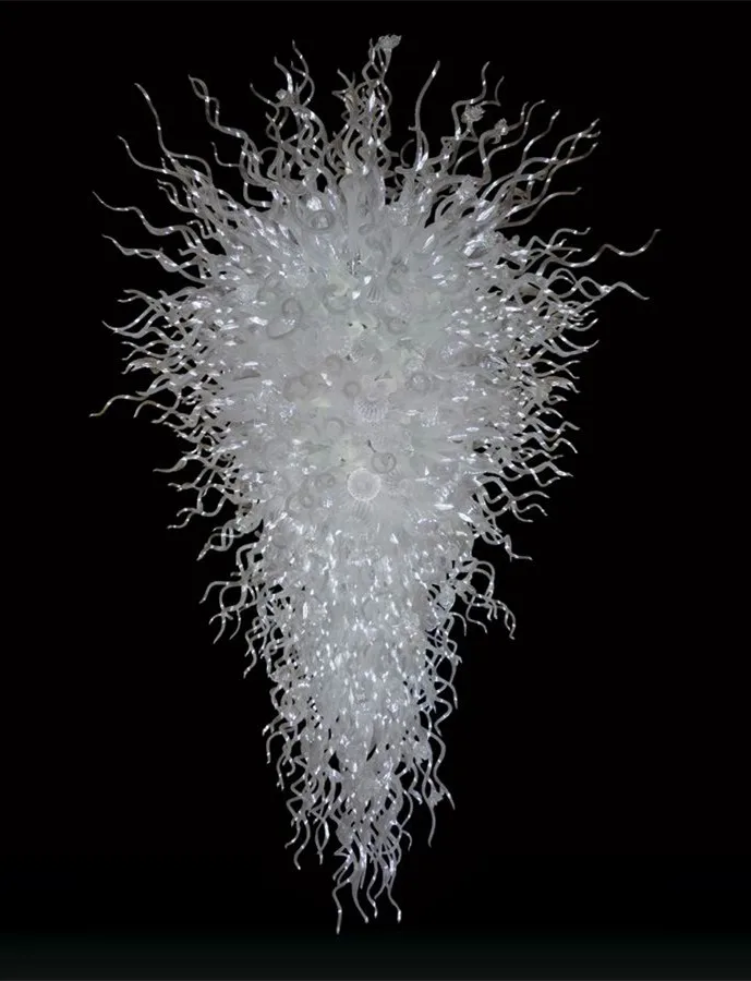 White Glass Crystal Chandelier Energy Saving Light Source Villa Art Deco Style Hand Blown Glass Luxury Large Chandelier
White Glass Crystal Chandelier Energy Saving Light Source Villa Art Deco Style Hand Blown Glass Luxury Large Chandelier