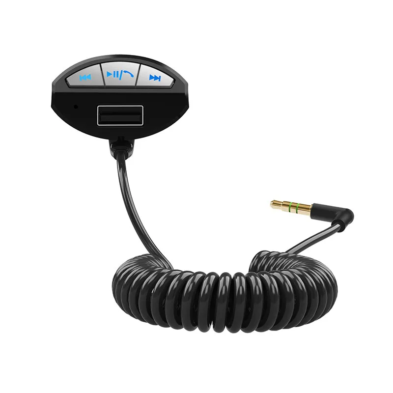 Автомобильный комплект громкой связи Bluetooth 3 0 A2DP 5 мм AUX стерео аудио музыкальный