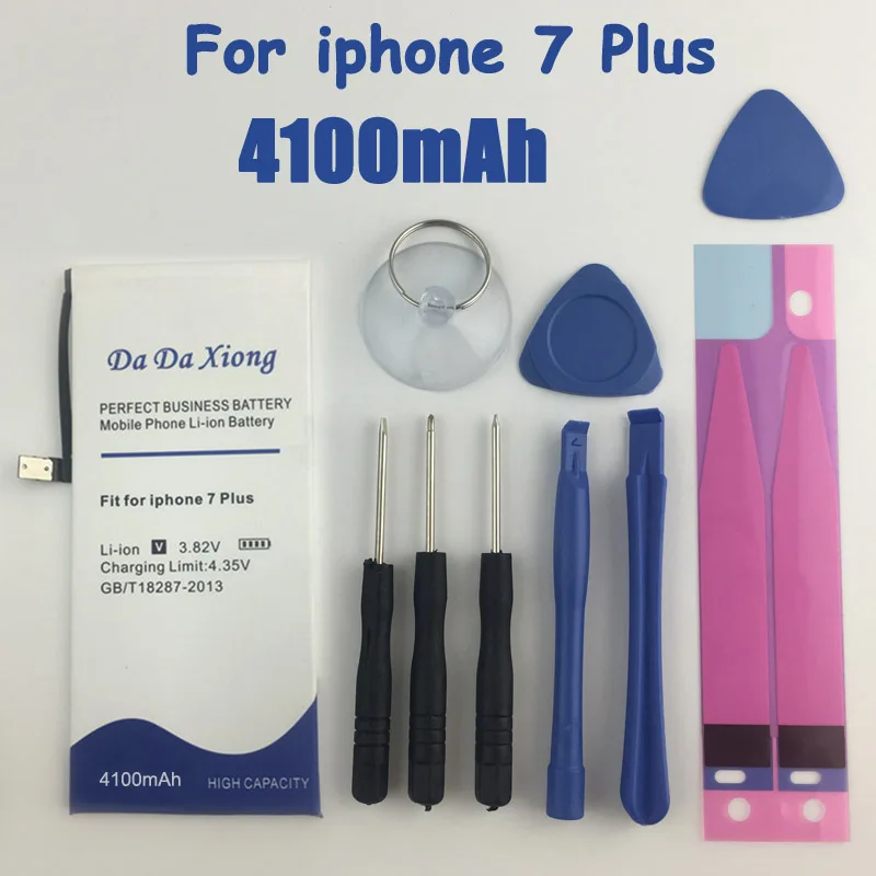 Новый аккумулятор большой емкости 4100 мАч для Apple iPhone 7 Plus iphone7 с инструментами