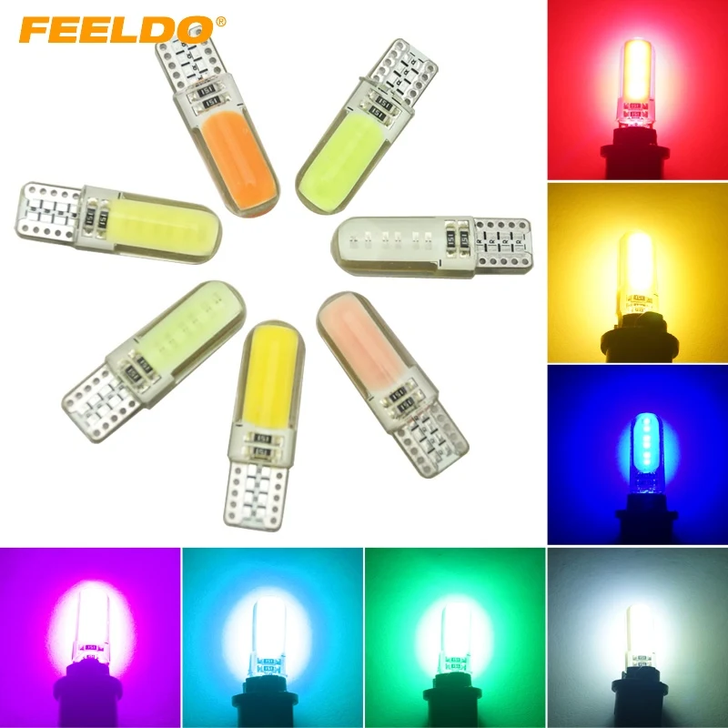 50Pcs Auto T10 194 168 W5W COB 12 Chips Silica Car 12LED Door License LED Light Bulb Wedge Light 7-Color #FD-2713
50Pcs Auto T10 194 168 W5W COB 12 Chips Silica Car 12LED Door License LED Light Bulb Wedge Light 7-Color #FD-2713