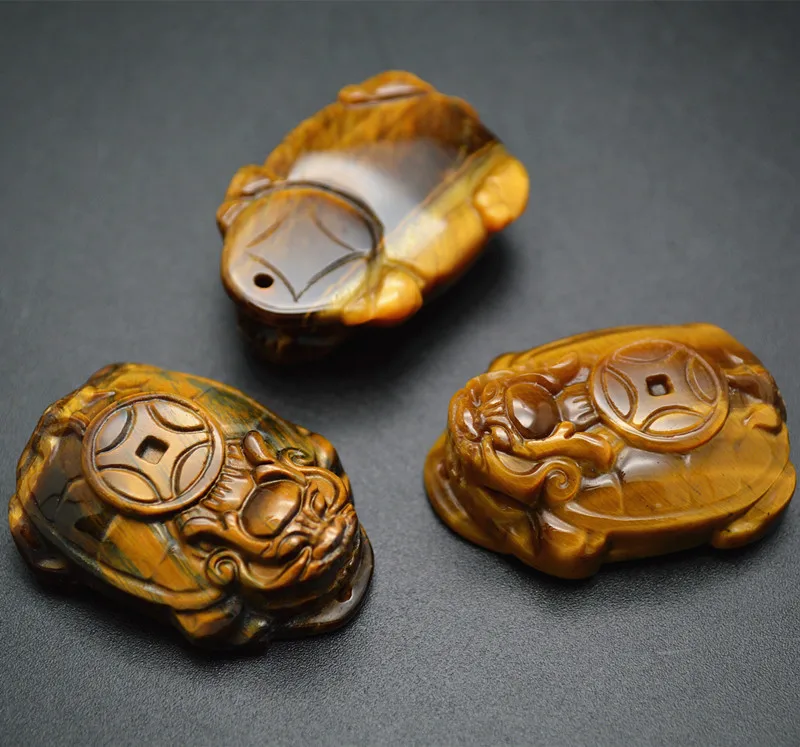20x35mm Natural Yellow Tiger Eye Carved Lucky Turtle Carry Money Coin Stone Pendants Fit Fortune Necklace Making 5pc/Lot
20x35mm Natural Yellow Tiger Eye Carved Lucky Turtle Carry Money Coin Stone Pendants Fit Fortune Necklace Making 5pc/Lot