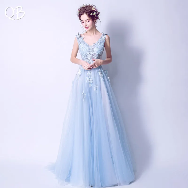 Blue A-line V-neck Tulle Lace Pearls Beaded Long Formal Elegant Evening Dresses 2020 New Fashion Bride Party Prom Dress XH98
Blue A-line V-neck Tulle Lace Pearls Beaded Long Formal Elegant Evening Dresses 2020 New Fashion Bride Party Prom Dress XH98