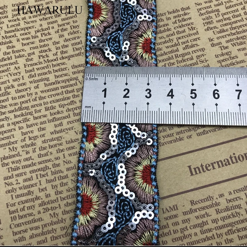 HAWARULU 2yards DIY Handmade Christmas Ethnic Beaded Sequinned embroidered lace frame Wedding dress wedding clothing accessories
HAWARULU 2yards DIY Handmade Christmas Ethnic Beaded Sequinned embroidered lace frame Wedding dress wedding clothing accessories