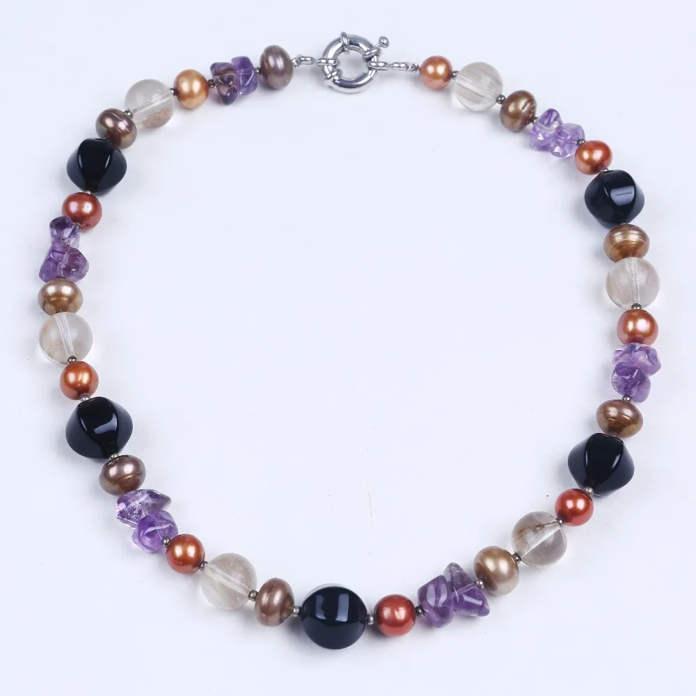 Freshwater pearl necklace with multi color glass/purple crystal women choker necklace jewelry as girl friends birthday gifts
Freshwater pearl necklace with multi color glass/purple crystal women choker necklace jewelry as girl friends birthday gifts