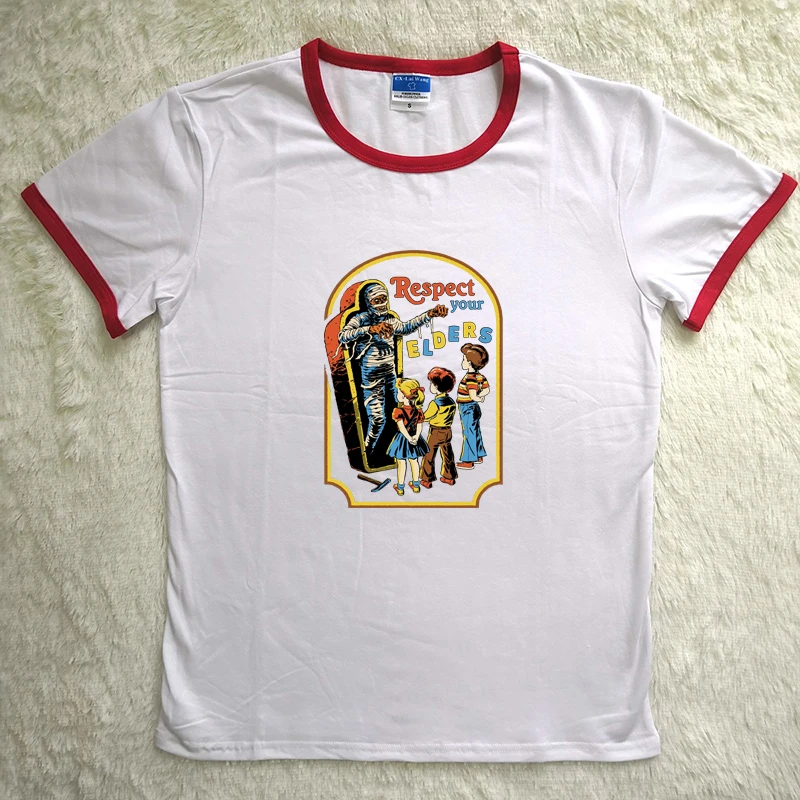 2018 Funny Respect Your Elders Kid's Games Printed Vintage Female Tshirts Summer Round Neck Casual Clothing T shirt Women Tumblr
2018 Funny Respect Your Elders Kid's Games Printed Vintage Female Tshirts Summer Round Neck Casual Clothing T shirt Women Tumblr
