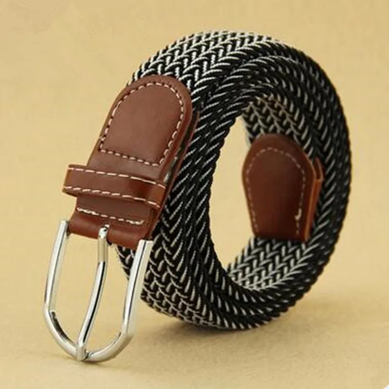 2019 fashion Men Women's Canvas Plain Webbing Metal Buckle Woven Stretch Waist Belt
2019 fashion Men Women's Canvas Plain Webbing Metal Buckle Woven Stretch Waist Belt