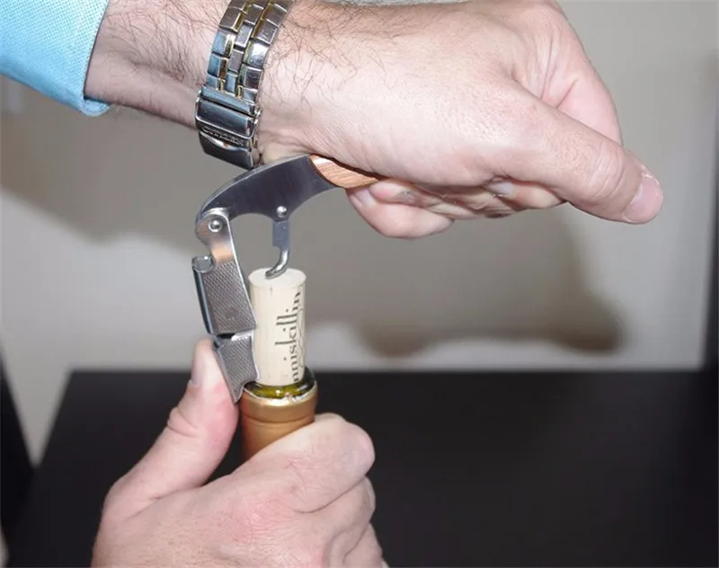 Waiters Corkscrew, Wood Handle Professional Wine And Beer Bottle Opener Household Accessories
Waiters Corkscrew, Wood Handle Professional Wine And Beer Bottle Opener Household Accessories