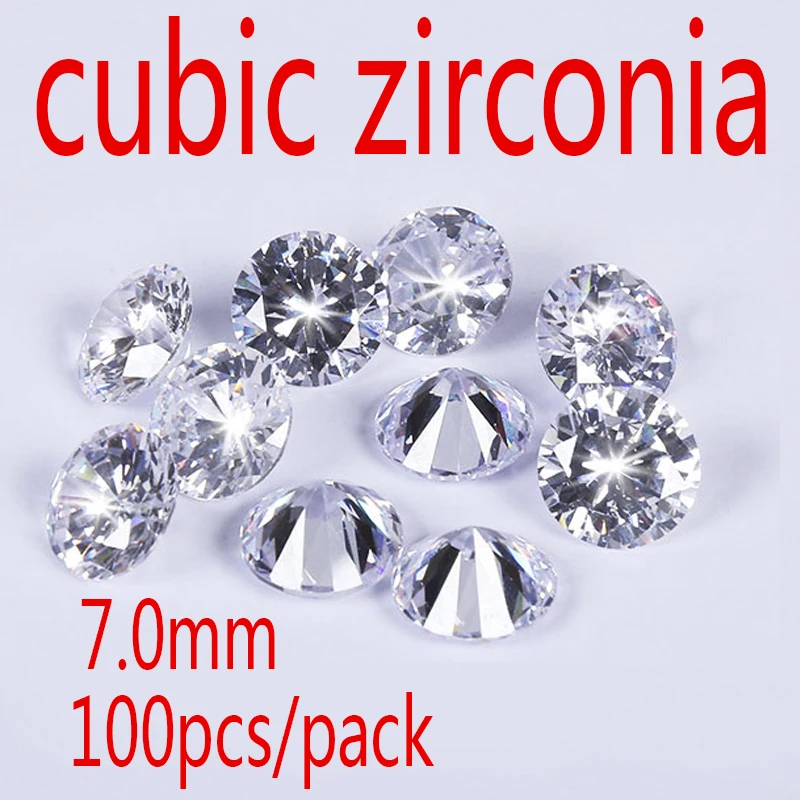 Wholesale Jewelry Supplies AAA Grade CZ White Cubic Zirconia Round Zircon 7.0MM DIY Jewelry Findings Supplies Free Shipping
Wholesale Jewelry Supplies AAA Grade CZ White Cubic Zirconia Round Zircon 7.0MM DIY Jewelry Findings Supplies Free Shipping
