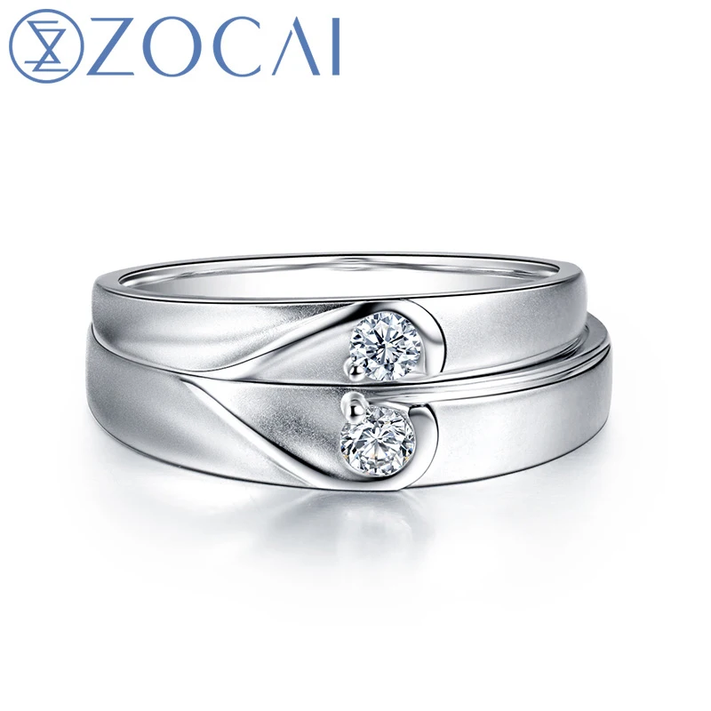 ZOCAI 0.08 CT CERTIFIED H / SI DIAMOND HIS AND HERS WEDDING BAND RINGS SETS ROUND CUT 18K ROSE GOLD JEWELRY Q00906AB
ZOCAI 0.08 CT CERTIFIED H / SI DIAMOND HIS AND HERS WEDDING BAND RINGS SETS ROUND CUT 18K ROSE GOLD JEWELRY Q00906AB