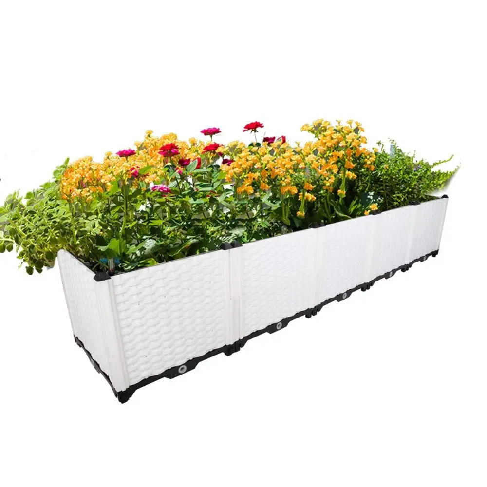 Deepened Garden Outdoor DIY Plastic Planter Box Pots Vegetables Flowers Succulents White Single Row BS020/4/6/8/10/12
Deepened Garden Outdoor DIY Plastic Planter Box Pots Vegetables Flowers Succulents White Single Row BS020/4/6/8/10/12