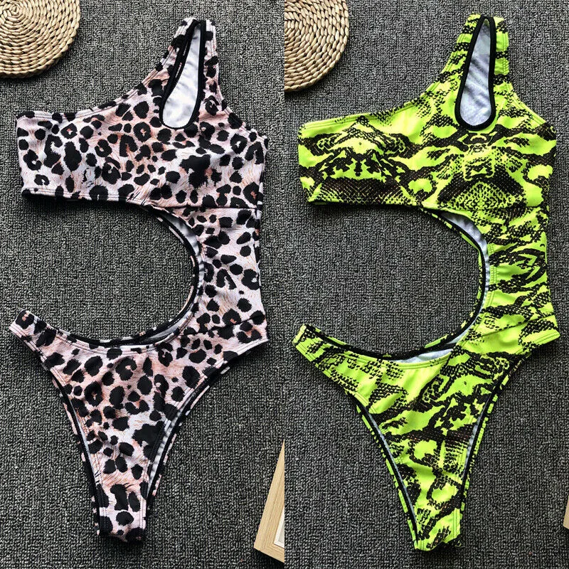Sexy Leopard Print Bikini New Hollow Out Push-Up One pieces Swimsuit One Shoulder Beachwear Swimwear maillot de bain femme 2019
Sexy Leopard Print Bikini New Hollow Out Push-Up One pieces Swimsuit One Shoulder Beachwear Swimwear maillot de bain femme 2019