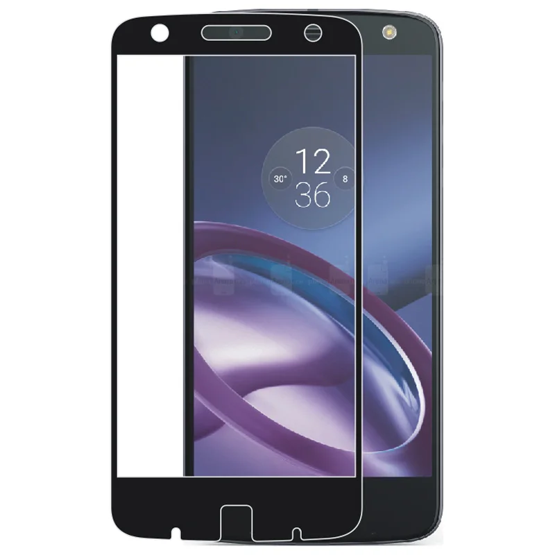 3D закаленное стекло для Motorola Moto Z Force Полное покрытие экрана Взрывозащищенная