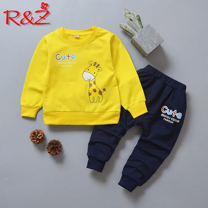 Детский костюм R & Z, новинка весны и осени 2019, Повседневный хлопковый костюм для мальчиков и девочек, свитер с мультяшным оленем и брюки из дв...
Детский костюм R & Z, новинка весны и осени 2019, Повседневный хлопковый костюм для мальчиков и девочек, свитер с мультяшным оленем и брюки из дв...