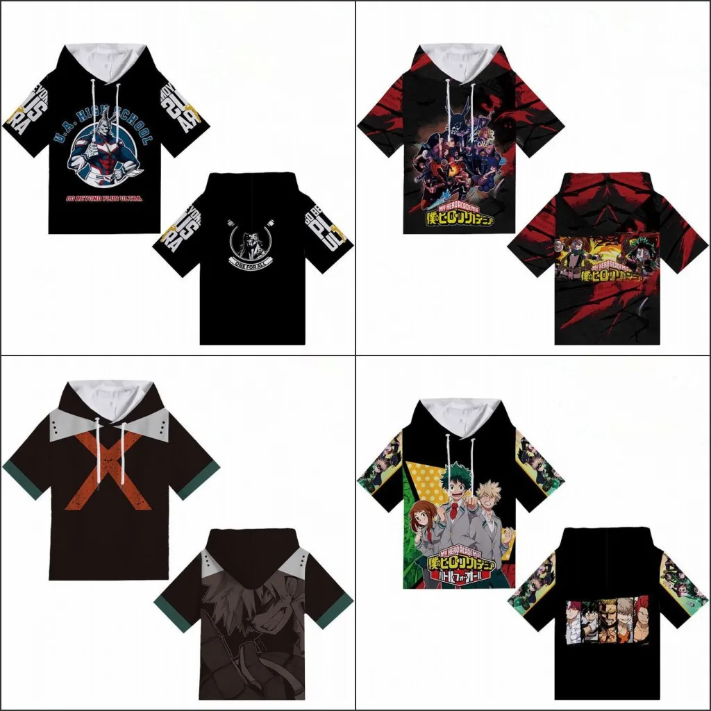 My Hero Academia Short Sleeve Hoodie Cosplay Costume Boku No Hero Academia All Might Todoroki Shoto Hooded Sweatshirt
My Hero Academia Short Sleeve Hoodie Cosplay Costume Boku No Hero Academia All Might Todoroki Shoto Hooded Sweatshirt