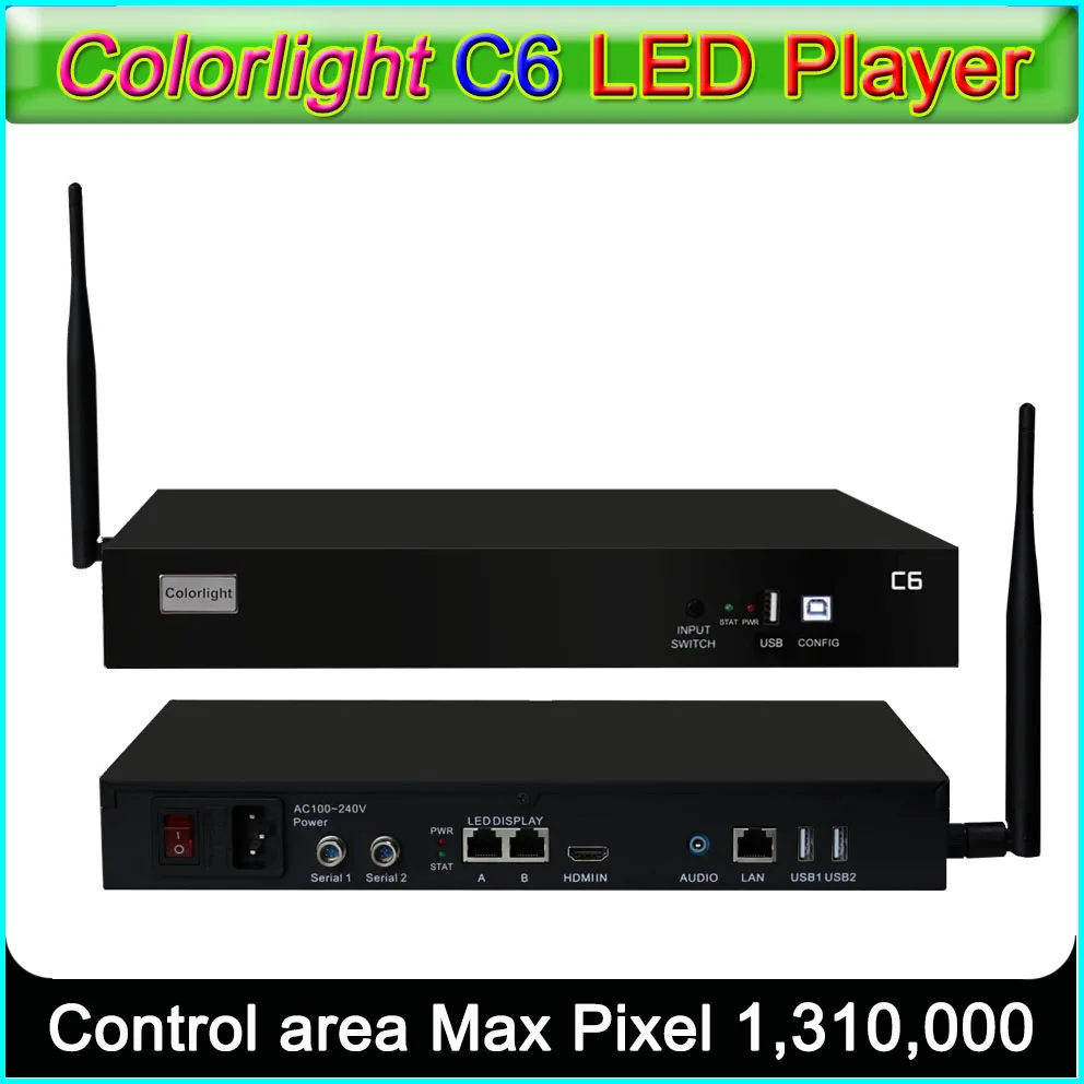 Colorlight C6 Player, Asynchronous LED sender box Supported all Colorlight LED receiving card
Colorlight C6 Player, Asynchronous LED sender box Supported all Colorlight LED receiving card