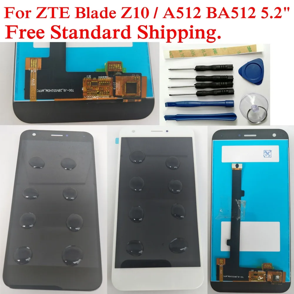 Фото Сенсорный ЖК экран Shyueda для ZTE Blade Z10 / A512 BA512 5 2 дюйма 100% - купить