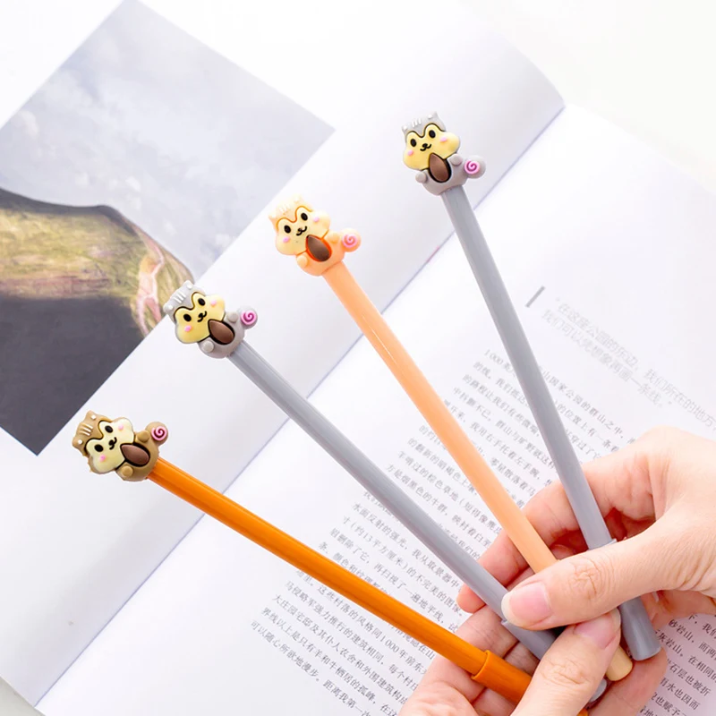 4pcs Cartoon Cute squirrel gel pen 0.5mm ballpoint Black color ink pens for writing Stationery Office School supplies A6492
4pcs Cartoon Cute squirrel gel pen 0.5mm ballpoint Black color ink pens for writing Stationery Office School supplies A6492