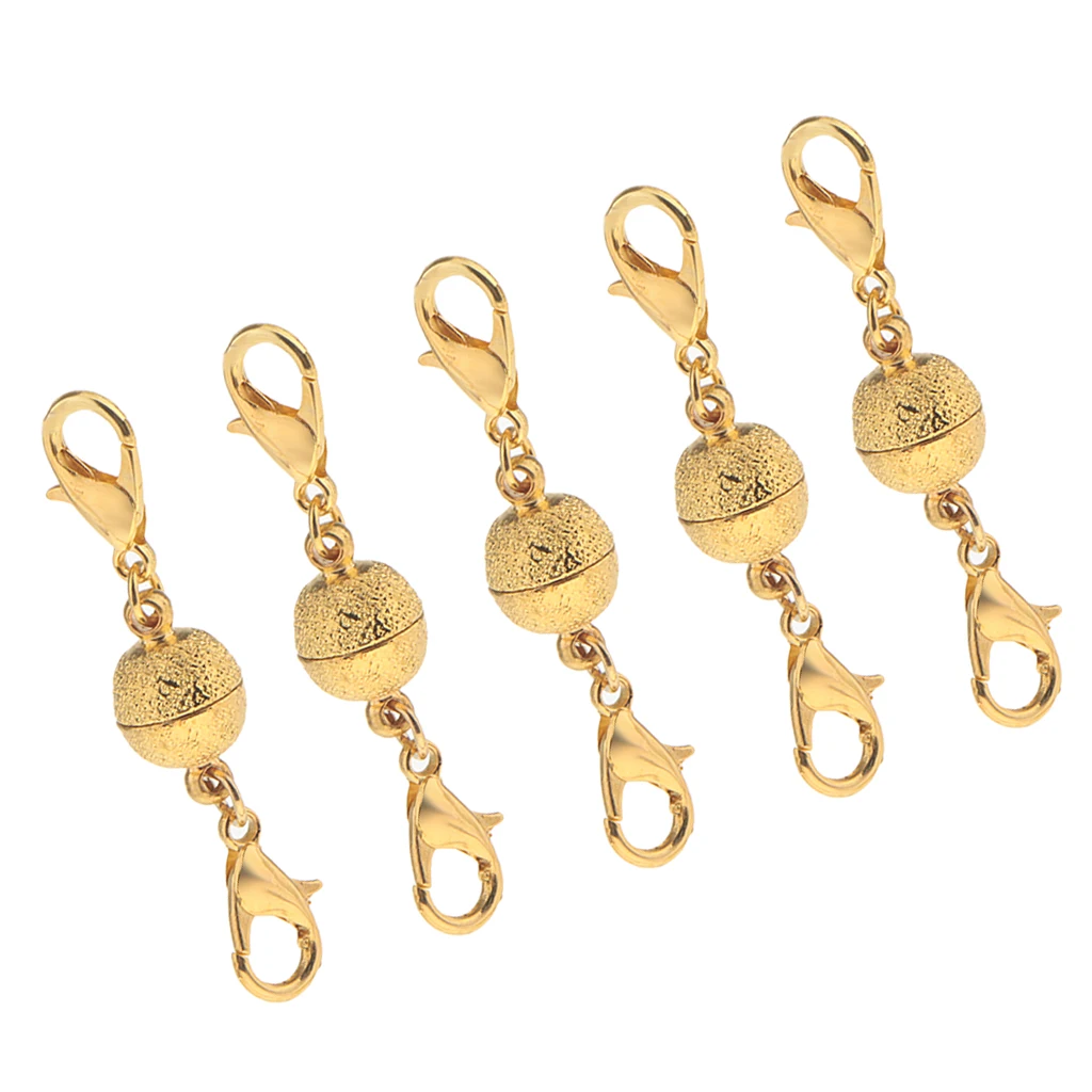 10 Sets Ball Magnetic Clasp with Double Lobster Clasp Hooks Connector Jewelry Findings
10 Sets Ball Magnetic Clasp with Double Lobster Clasp Hooks Connector Jewelry Findings