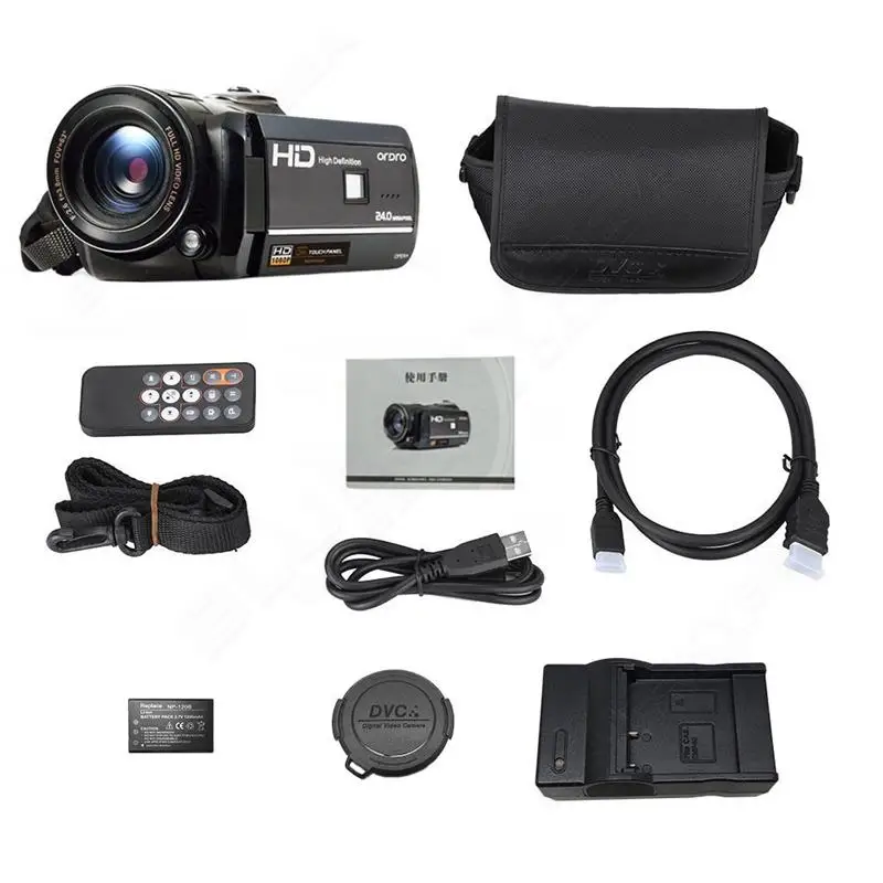 

ORDRO HDV-D395 Portable Camcorders Full HD 1080P 18X 3.0" Touch Screen Digital Video Camera Recorder DV Wifi Night Vision
