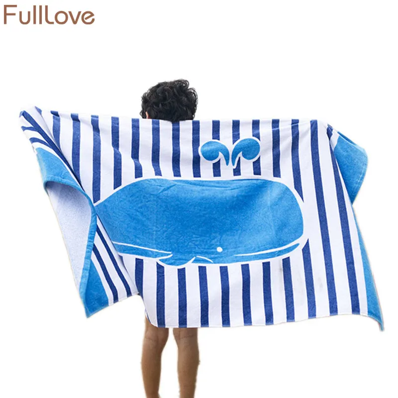 FullLove 160*80 см динозавр Дельфин 100% хлопок полотенца водопоглощающие экологически