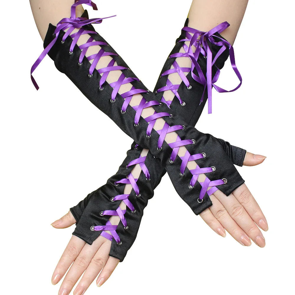 Sardine wear ribbon tied ribbon nightclub gloves dress up PROM performance gloves satin punk gloves
Sardine wear ribbon tied ribbon nightclub gloves dress up PROM performance gloves satin punk gloves