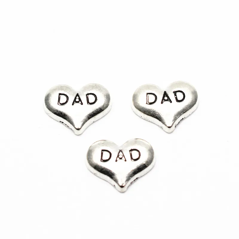 New Arrival 10pcs/lot DAD Heart Floating charms Alloy Charms Living glass Memory Lockets DIY Jewelry
New Arrival 10pcs/lot DAD Heart Floating charms Alloy Charms Living glass Memory Lockets DIY Jewelry