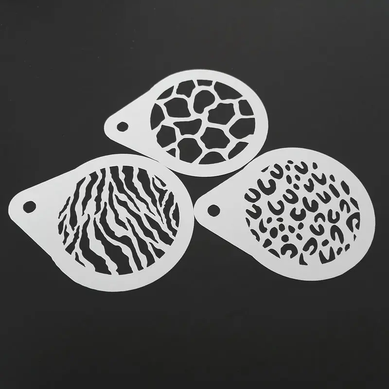 2.8 Inch Animal Print Cappuccino Coffee Stencil Latte Art Cookie Plastic Template Mold Coffee Decoration Barista Tools
2.8 Inch Animal Print Cappuccino Coffee Stencil Latte Art Cookie Plastic Template Mold Coffee Decoration Barista Tools