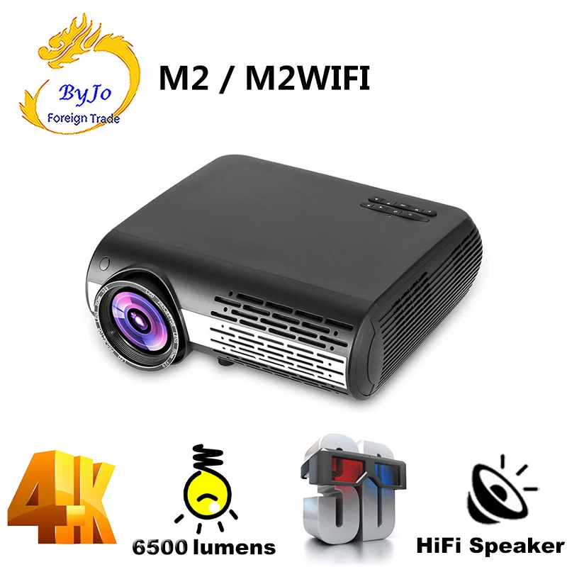 

M2 светодиодный 4K, 2K 1080P FULL HD проектор 6500 люмен 3D домашнего кинотеатра Android 6,0 Bluetooth 5G WI-FI USB AV Vs светодиодный 86