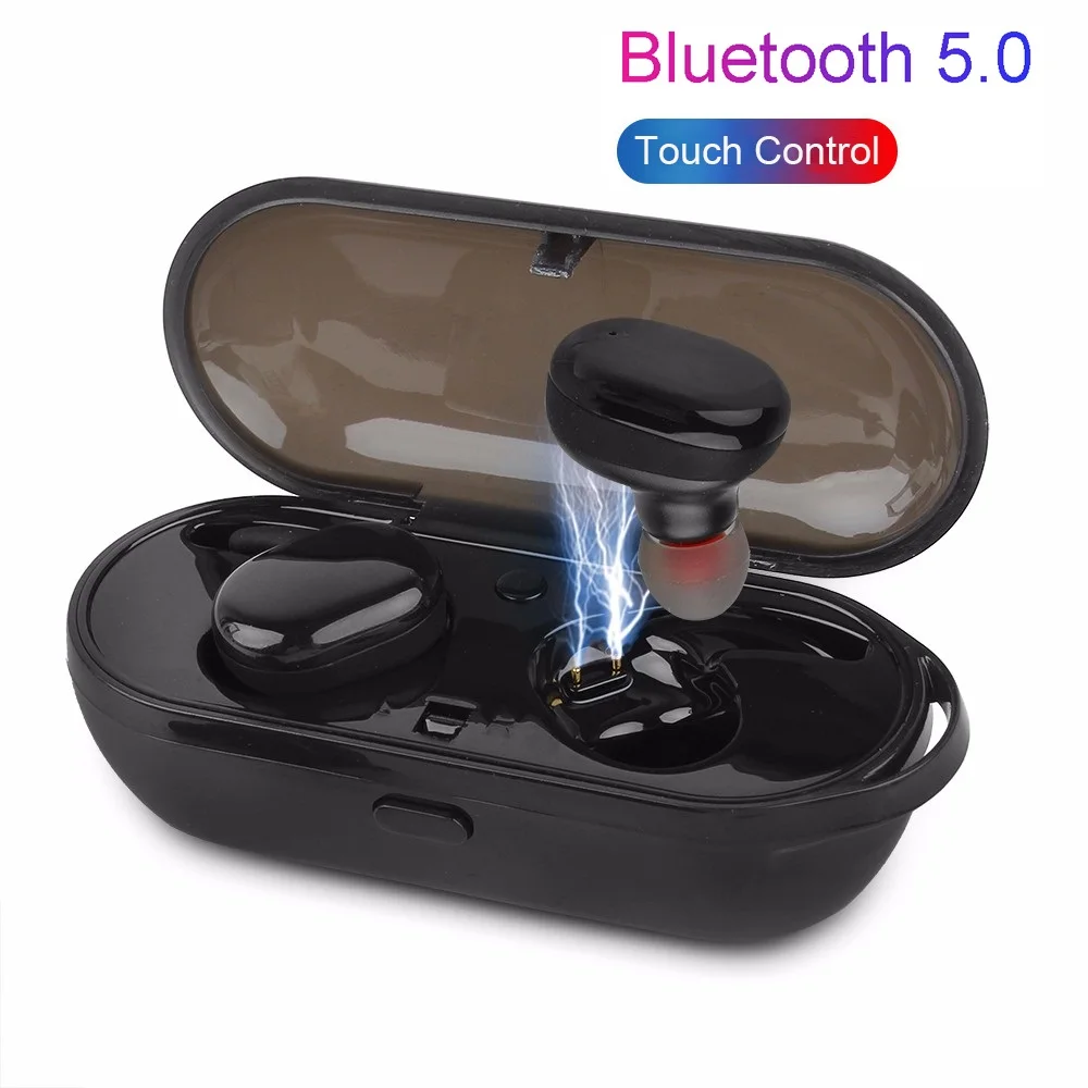 TWS Bluetooth наушники 5 0 Беспроводная стерео звуковая гарнитура сенсорное управление