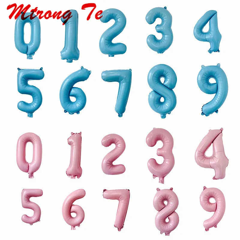16inch Light Pink Blue Slim Number Foil Balloons Helium Ballons Birthday Party Wedding Decor Air Baloons Event Party Supplies
16inch Light Pink Blue Slim Number Foil Balloons Helium Ballons Birthday Party Wedding Decor Air Baloons Event Party Supplies