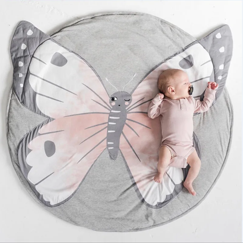 Newborn Baby Thick Round Rug Soft Butterfly Carpet Rugs Kids Play Mat Animal Carpets For Room Floor Decoration INS Baby Gift
Newborn Baby Thick Round Rug Soft Butterfly Carpet Rugs Kids Play Mat Animal Carpets For Room Floor Decoration INS Baby Gift