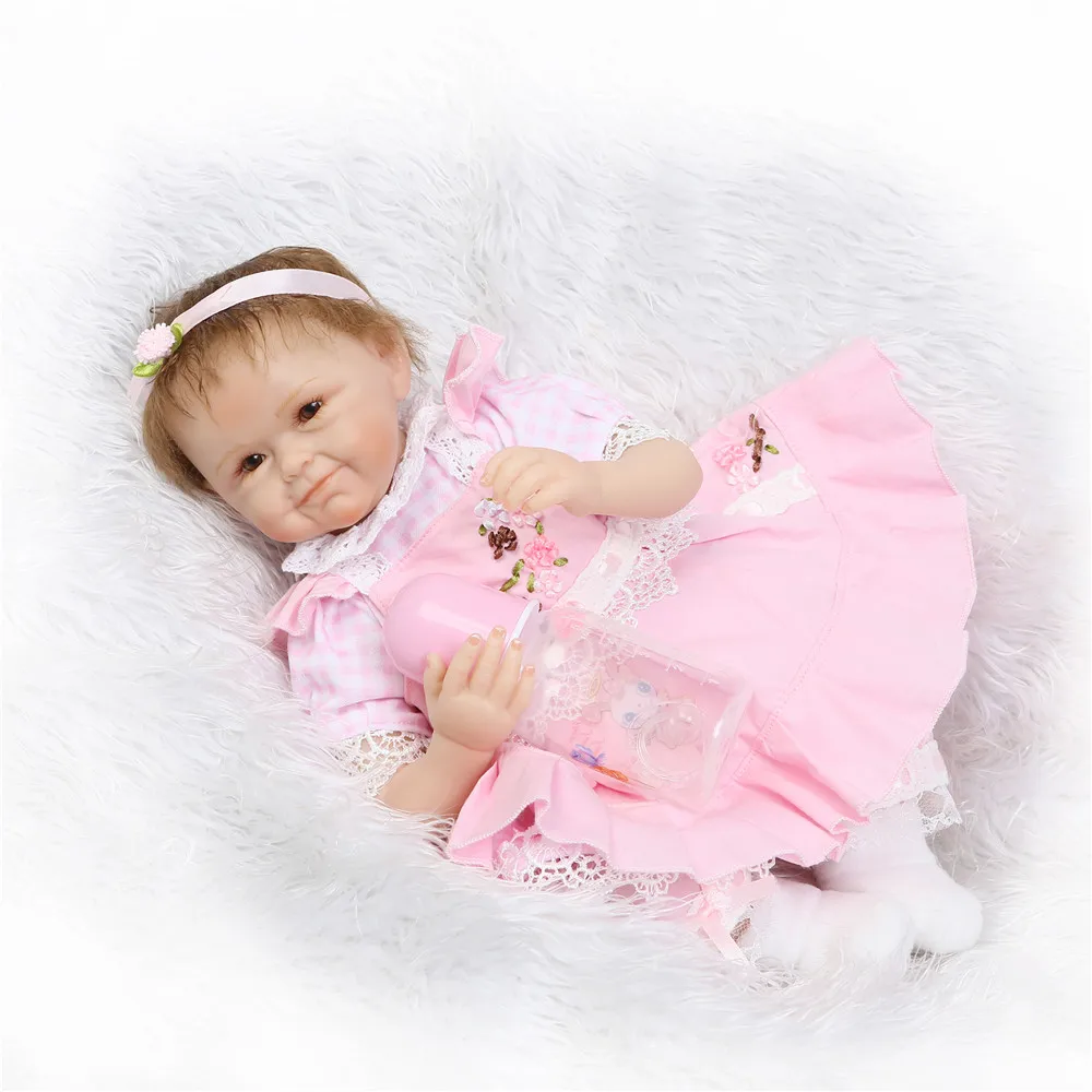NPKCOLLECTION 55cm Full Silicone Reborn Girl Baby Doll Toys Realistic Newborn Princess Babies Doll Lovely Birthday Gift Present
NPKCOLLECTION 55cm Full Silicone Reborn Girl Baby Doll Toys Realistic Newborn Princess Babies Doll Lovely Birthday Gift Present