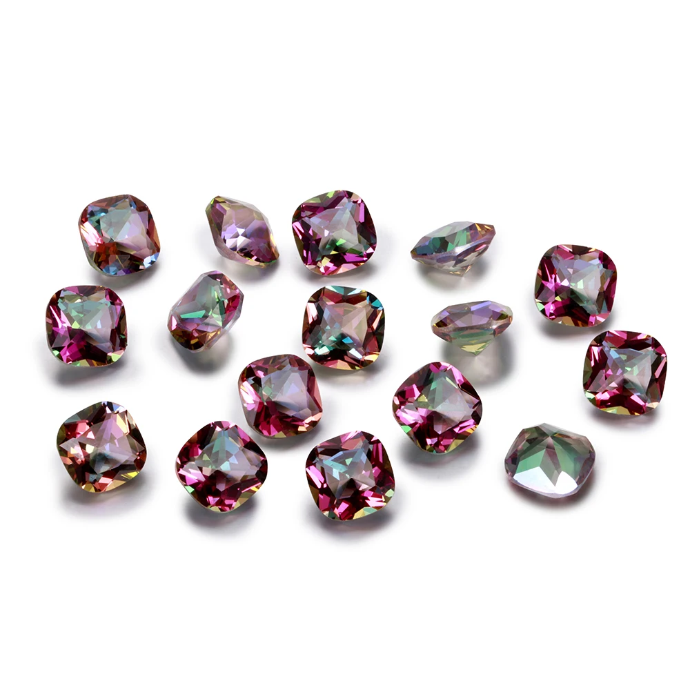 1.5-2.5ct Top Brand Rainbow Mystery Topaz Loose Gemstone 9x9MM Square Cut Stones Jewelry Decoration Stone 10 pcs/set
1.5-2.5ct Top Brand Rainbow Mystery Topaz Loose Gemstone 9x9MM Square Cut Stones Jewelry Decoration Stone 10 pcs/set