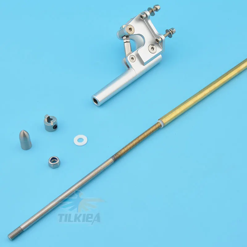 Left/Right 4.76mm 3/16'' Flex Cable Adjustable Stinger Drive Dog Prop Nut Gasket Brass Tube Plastic Pipe For RC Boat | Игрушки и