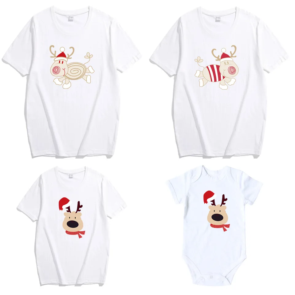 Father Mother Baby Family Matching Tops Tees Outfits Daddy Mommy Kids Rompers Children Cartoon Deer Printing Family Look
Father Mother Baby Family Matching Tops Tees Outfits Daddy Mommy Kids Rompers Children Cartoon Deer Printing Family Look