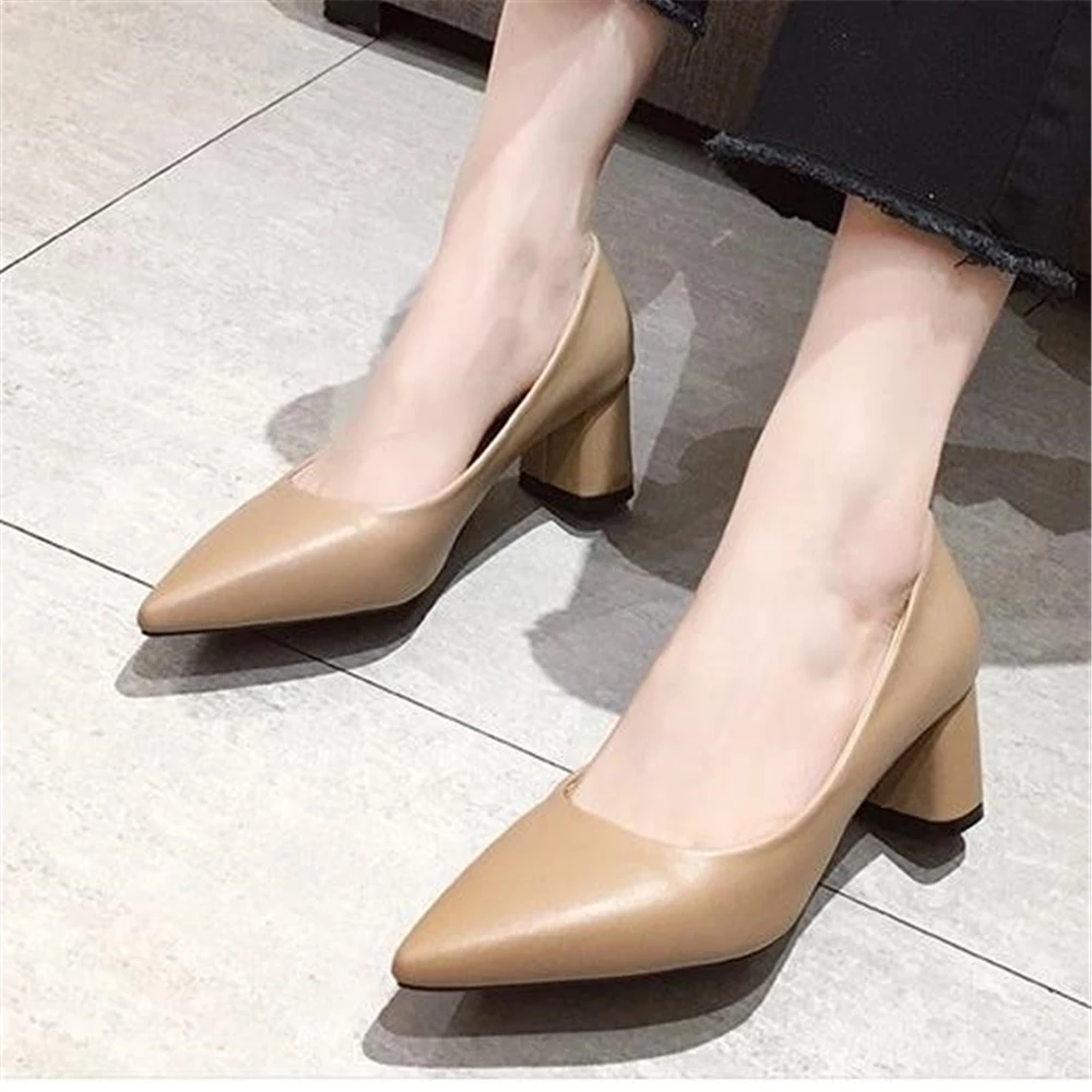 European style pointed high heels Korean fashion small shoes single shoes female 2019 spring new thick with women's shoes
European style pointed high heels Korean fashion small shoes single shoes female 2019 spring new thick with women's shoes