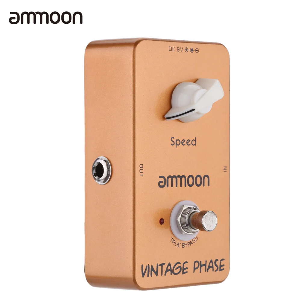 Фото Ammoon AP 03 хит продаж винтажный фазный Phaser педаль для гитары настоящий байпас