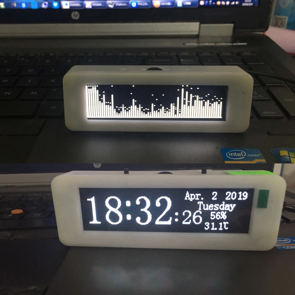 DYKB 3"inch OLED Music Spectrum Display Analyzer MP3 CAR Amplifier Audio Level Indicator rhythm VU METER w clcok temperature
DYKB 3"inch OLED Music Spectrum Display Analyzer MP3 CAR Amplifier Audio Level Indicator rhythm VU METER w clcok temperature